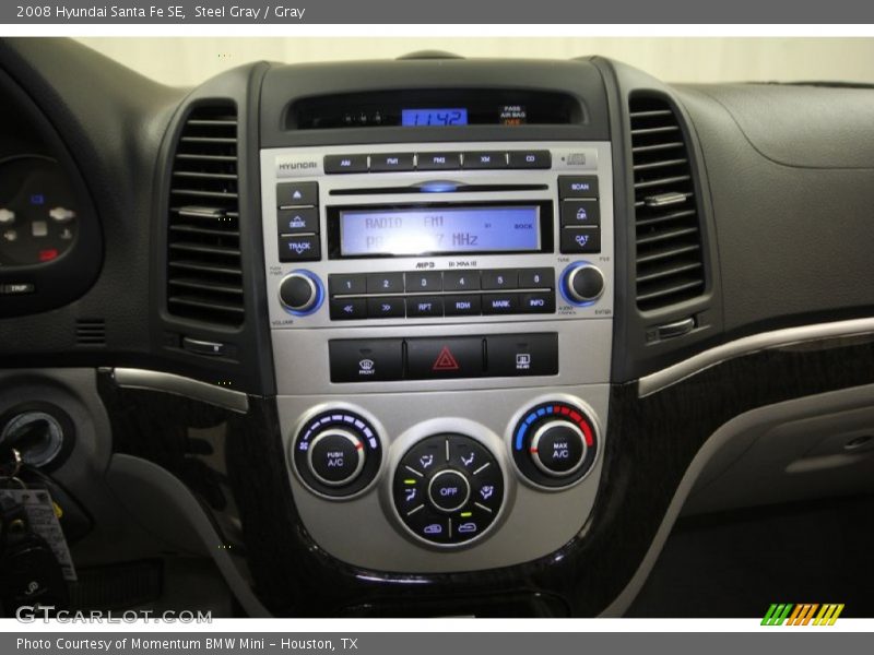 Steel Gray / Gray 2008 Hyundai Santa Fe SE