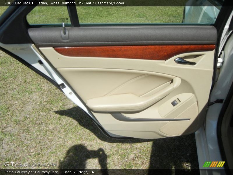 White Diamond Tri-Coat / Cashmere/Cocoa 2008 Cadillac CTS Sedan