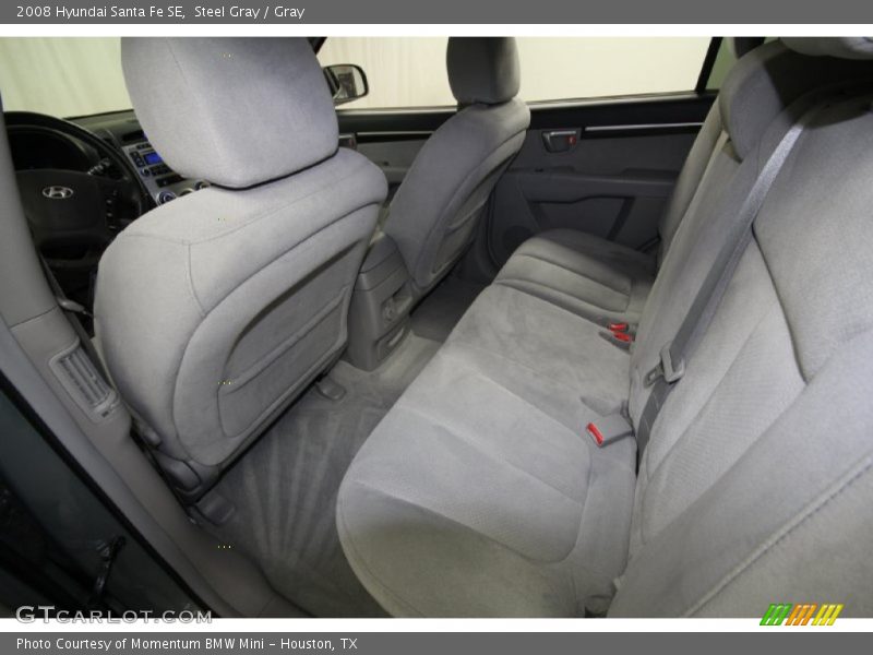 Steel Gray / Gray 2008 Hyundai Santa Fe SE