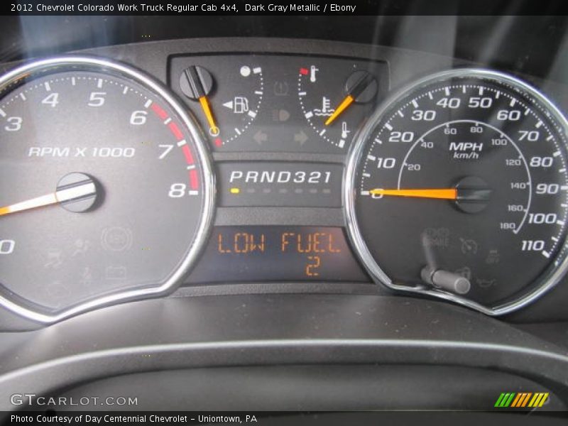 Dark Gray Metallic / Ebony 2012 Chevrolet Colorado Work Truck Regular Cab 4x4
