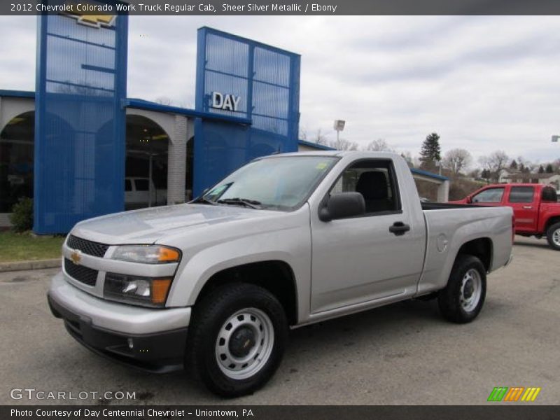 Sheer Silver Metallic / Ebony 2012 Chevrolet Colorado Work Truck Regular Cab