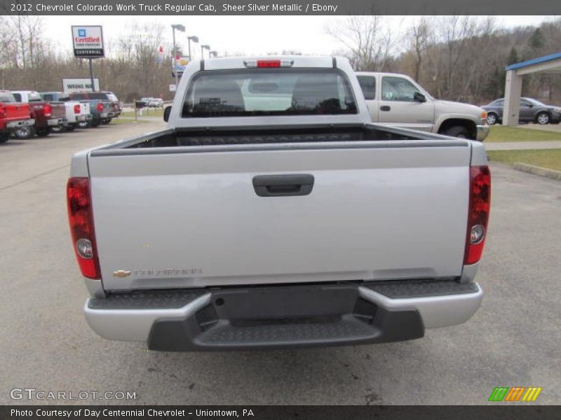 Sheer Silver Metallic / Ebony 2012 Chevrolet Colorado Work Truck Regular Cab