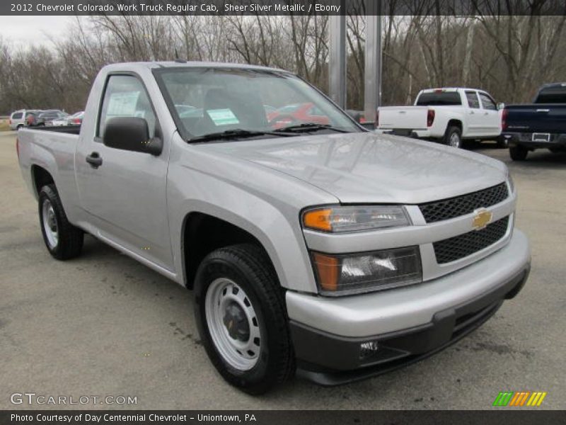 Sheer Silver Metallic / Ebony 2012 Chevrolet Colorado Work Truck Regular Cab