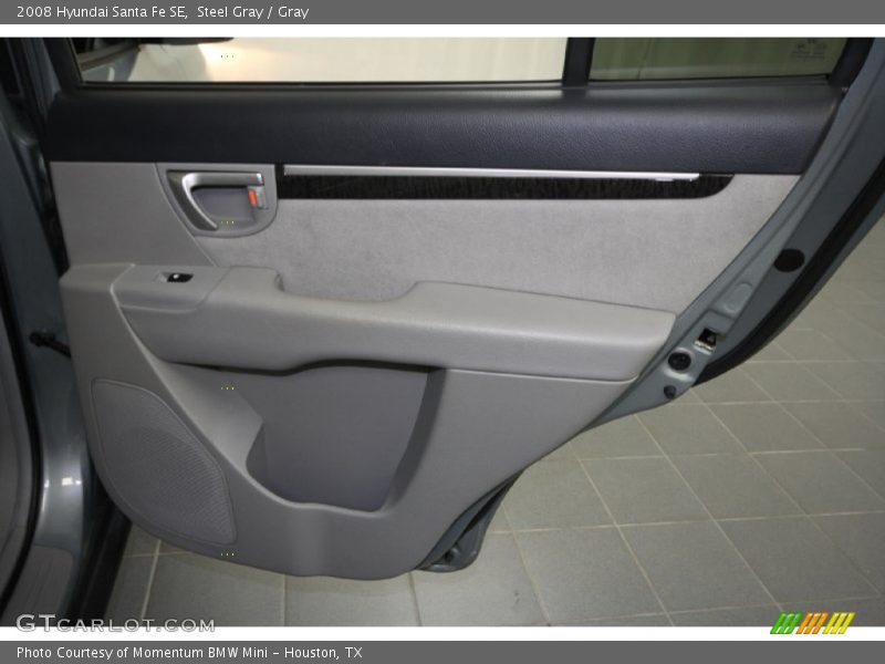 Steel Gray / Gray 2008 Hyundai Santa Fe SE