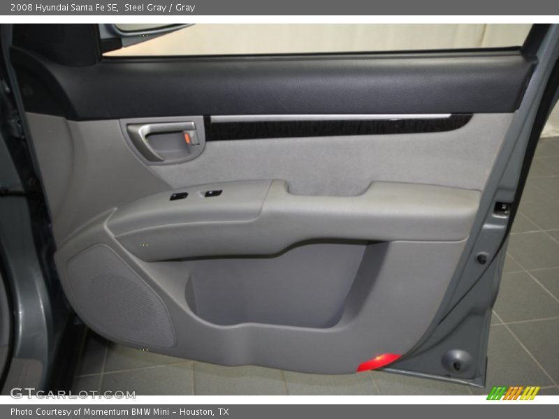 Steel Gray / Gray 2008 Hyundai Santa Fe SE