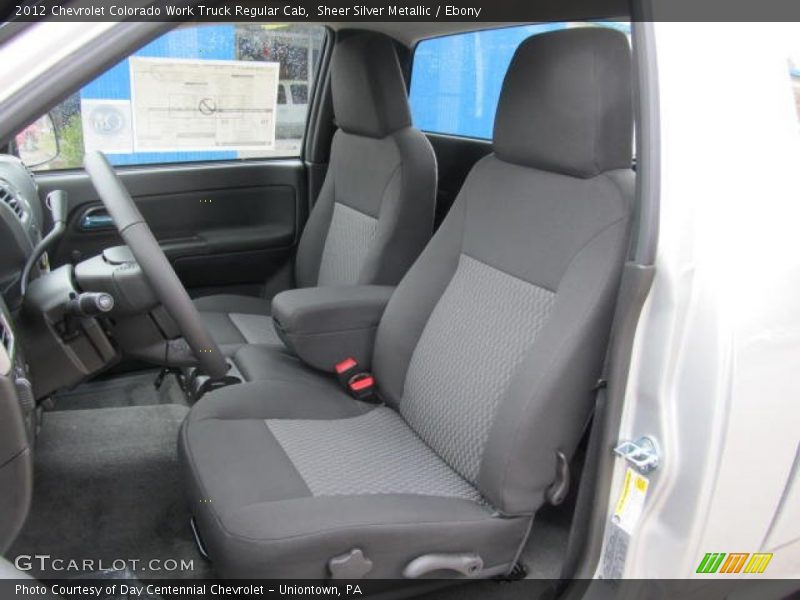 Sheer Silver Metallic / Ebony 2012 Chevrolet Colorado Work Truck Regular Cab
