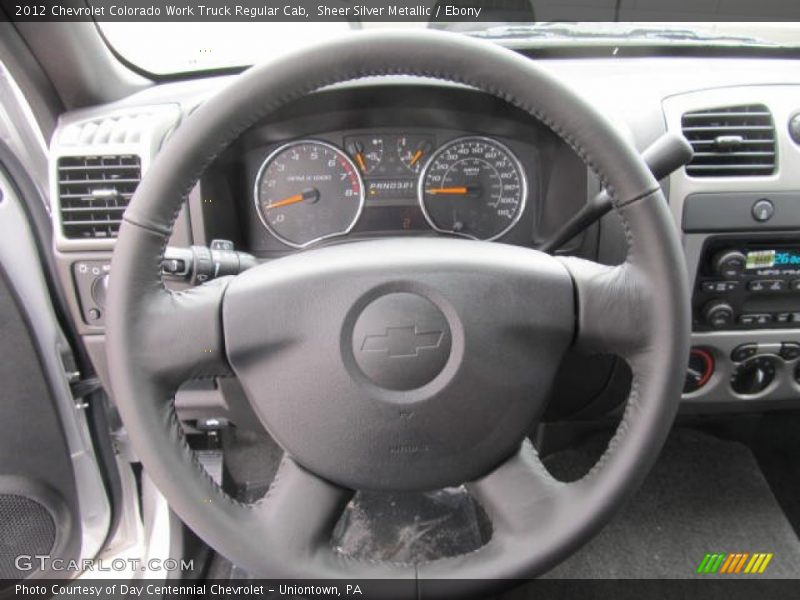 Sheer Silver Metallic / Ebony 2012 Chevrolet Colorado Work Truck Regular Cab