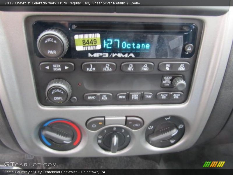 Sheer Silver Metallic / Ebony 2012 Chevrolet Colorado Work Truck Regular Cab