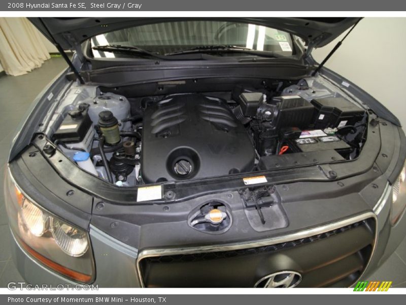 Steel Gray / Gray 2008 Hyundai Santa Fe SE