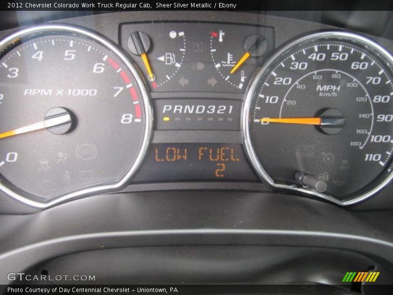 Sheer Silver Metallic / Ebony 2012 Chevrolet Colorado Work Truck Regular Cab