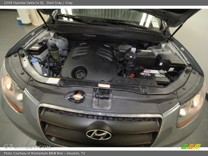 Steel Gray / Gray 2008 Hyundai Santa Fe SE