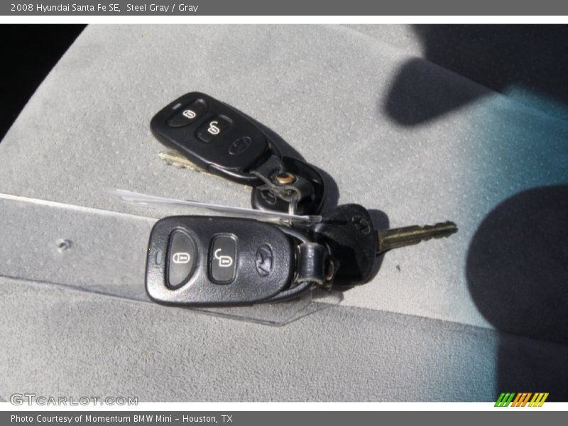 Steel Gray / Gray 2008 Hyundai Santa Fe SE