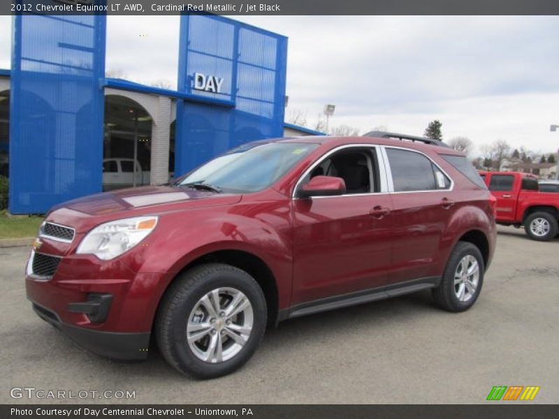 Cardinal Red Metallic / Jet Black 2012 Chevrolet Equinox LT AWD