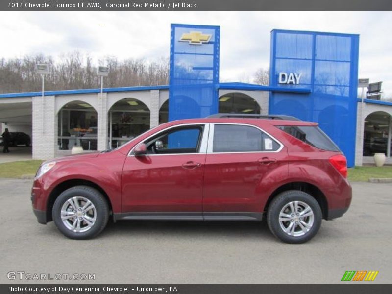 Cardinal Red Metallic / Jet Black 2012 Chevrolet Equinox LT AWD