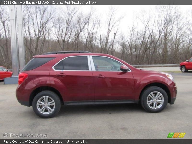 Cardinal Red Metallic / Jet Black 2012 Chevrolet Equinox LT AWD