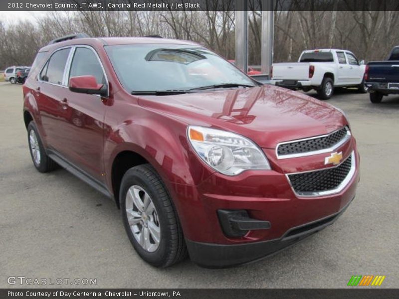 Cardinal Red Metallic / Jet Black 2012 Chevrolet Equinox LT AWD