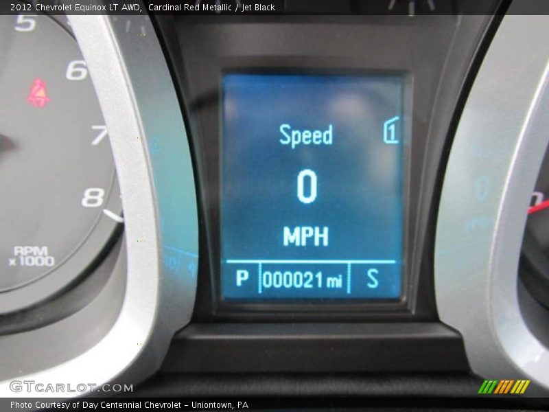 Cardinal Red Metallic / Jet Black 2012 Chevrolet Equinox LT AWD