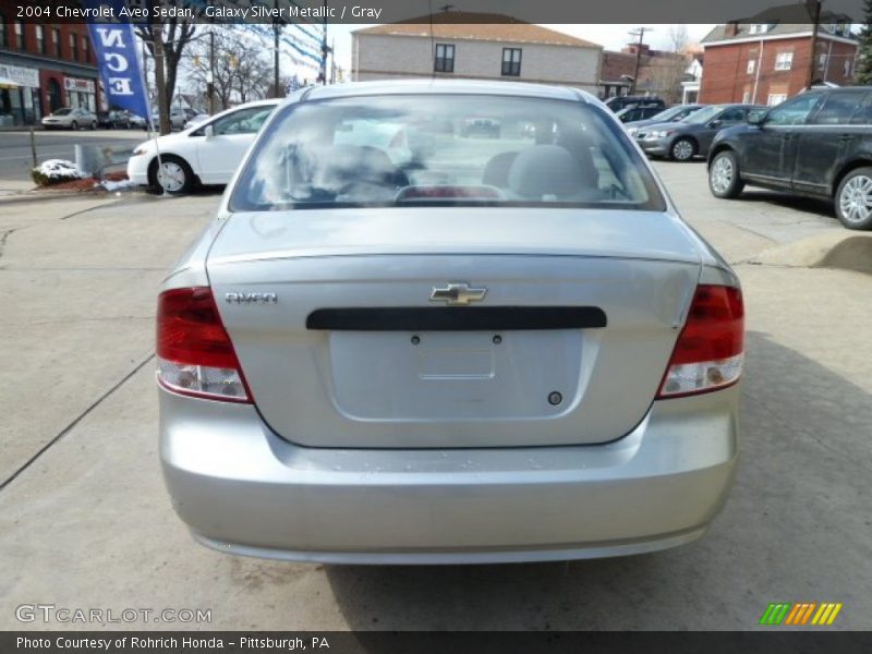 Galaxy Silver Metallic / Gray 2004 Chevrolet Aveo Sedan