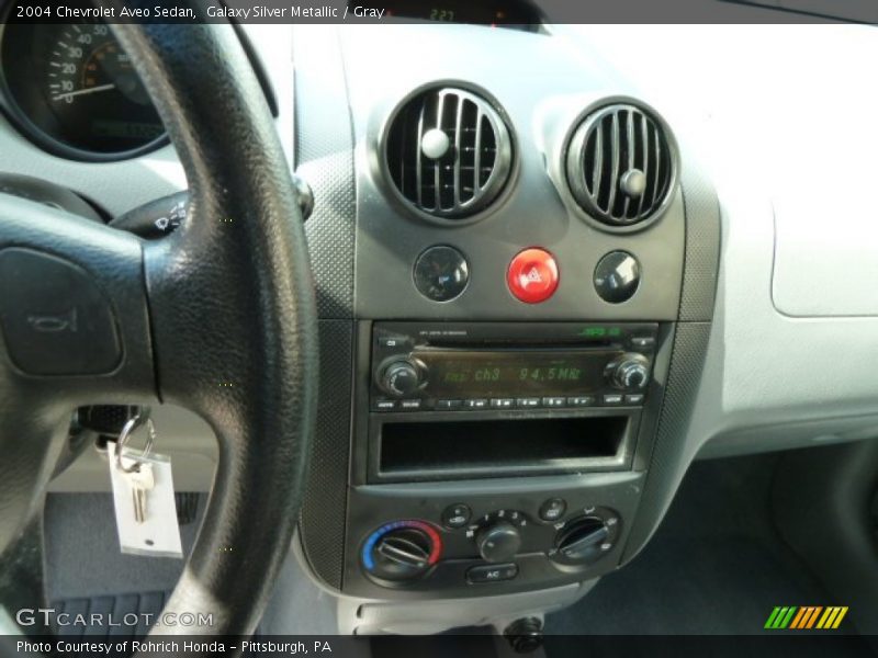 Galaxy Silver Metallic / Gray 2004 Chevrolet Aveo Sedan