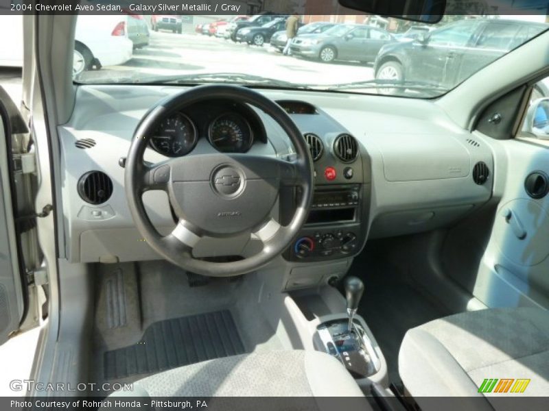 Galaxy Silver Metallic / Gray 2004 Chevrolet Aveo Sedan