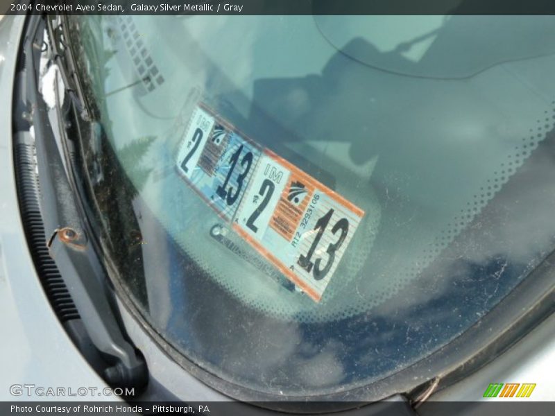 Galaxy Silver Metallic / Gray 2004 Chevrolet Aveo Sedan