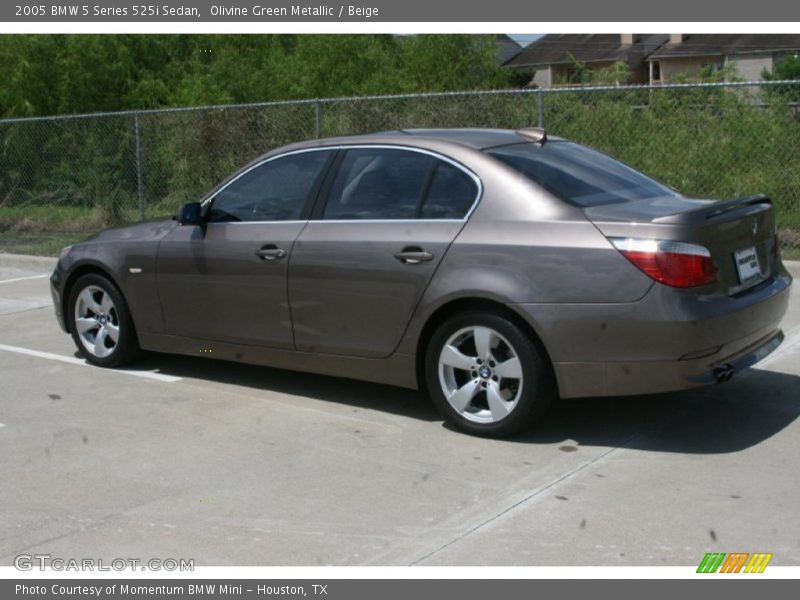 Olivine Green Metallic / Beige 2005 BMW 5 Series 525i Sedan