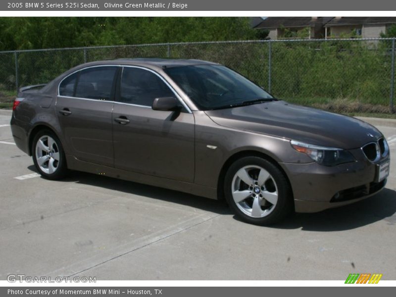 Olivine Green Metallic / Beige 2005 BMW 5 Series 525i Sedan