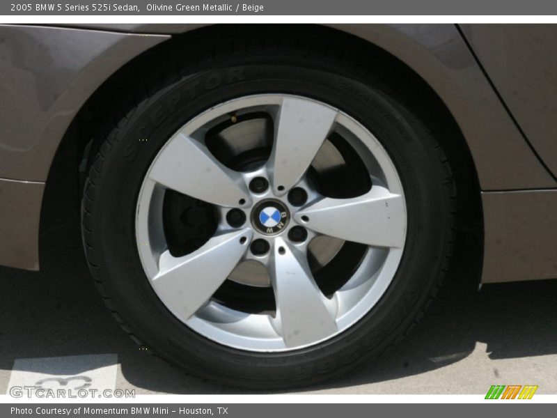 Olivine Green Metallic / Beige 2005 BMW 5 Series 525i Sedan