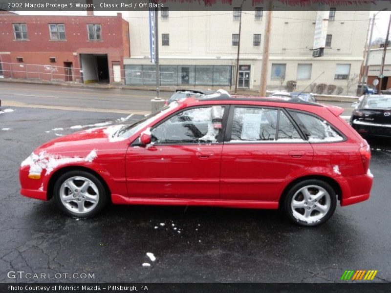 Classic Red / Off Black 2002 Mazda Protege 5 Wagon