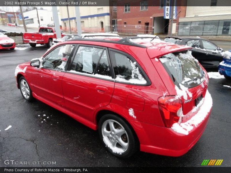 Classic Red / Off Black 2002 Mazda Protege 5 Wagon