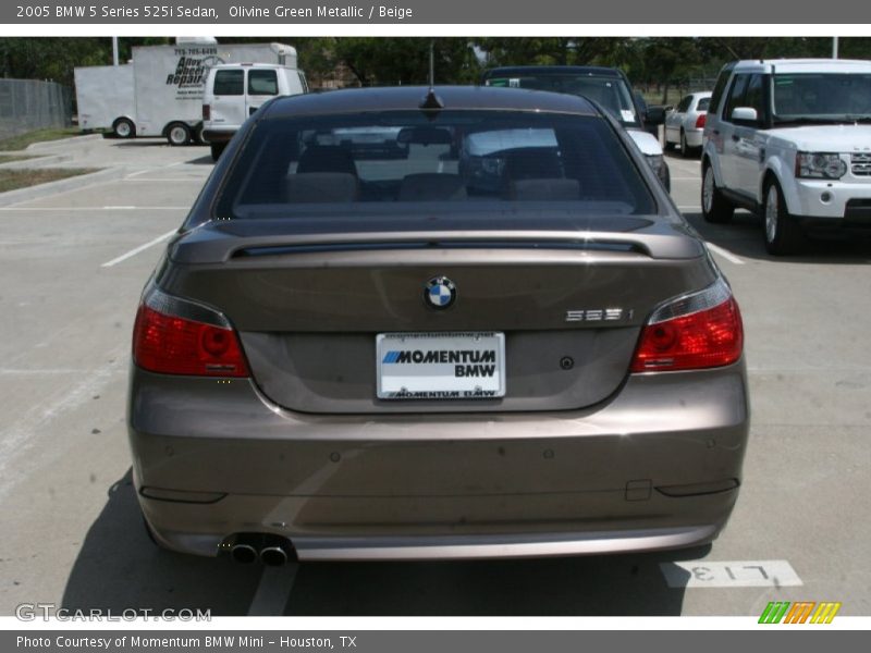 Olivine Green Metallic / Beige 2005 BMW 5 Series 525i Sedan