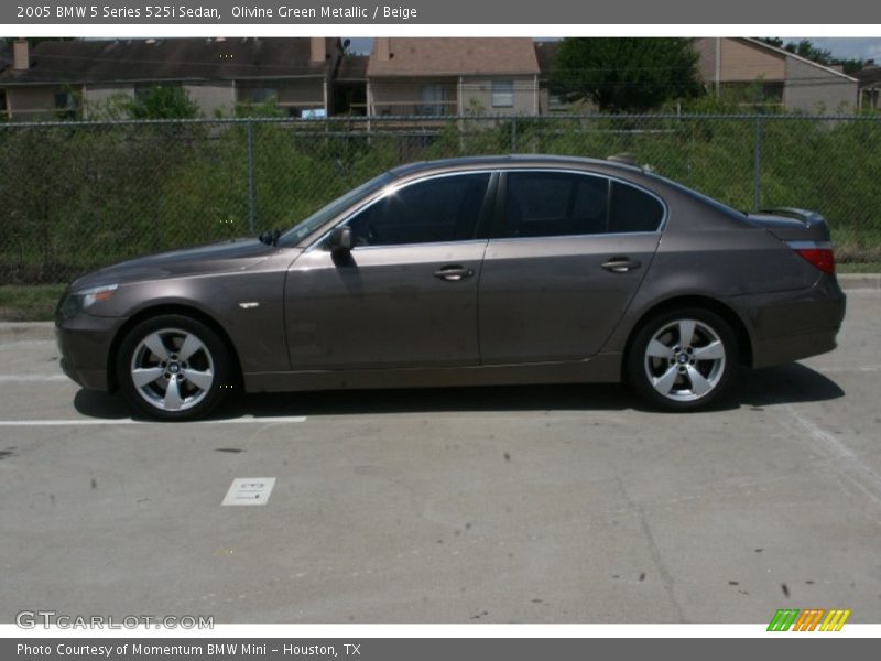 Olivine Green Metallic / Beige 2005 BMW 5 Series 525i Sedan