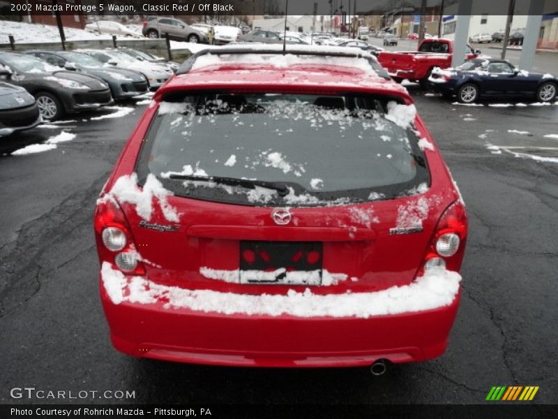 Classic Red / Off Black 2002 Mazda Protege 5 Wagon