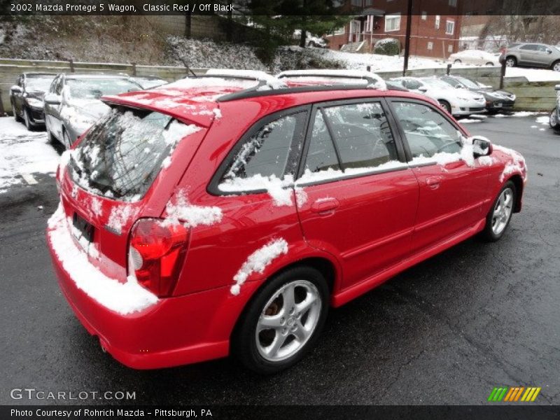 Classic Red / Off Black 2002 Mazda Protege 5 Wagon