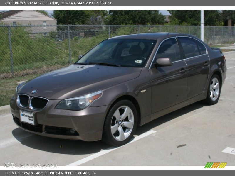Olivine Green Metallic / Beige 2005 BMW 5 Series 525i Sedan
