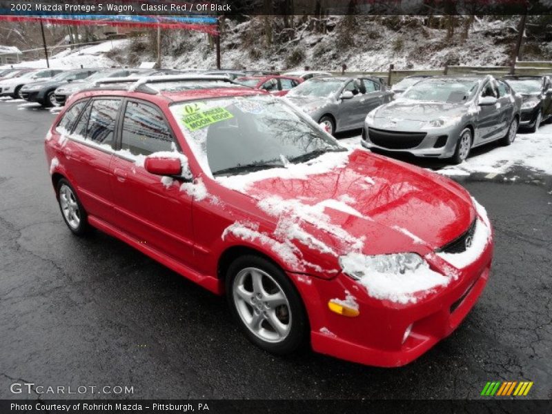 Classic Red / Off Black 2002 Mazda Protege 5 Wagon