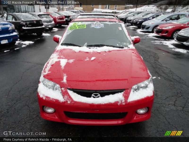 Classic Red / Off Black 2002 Mazda Protege 5 Wagon