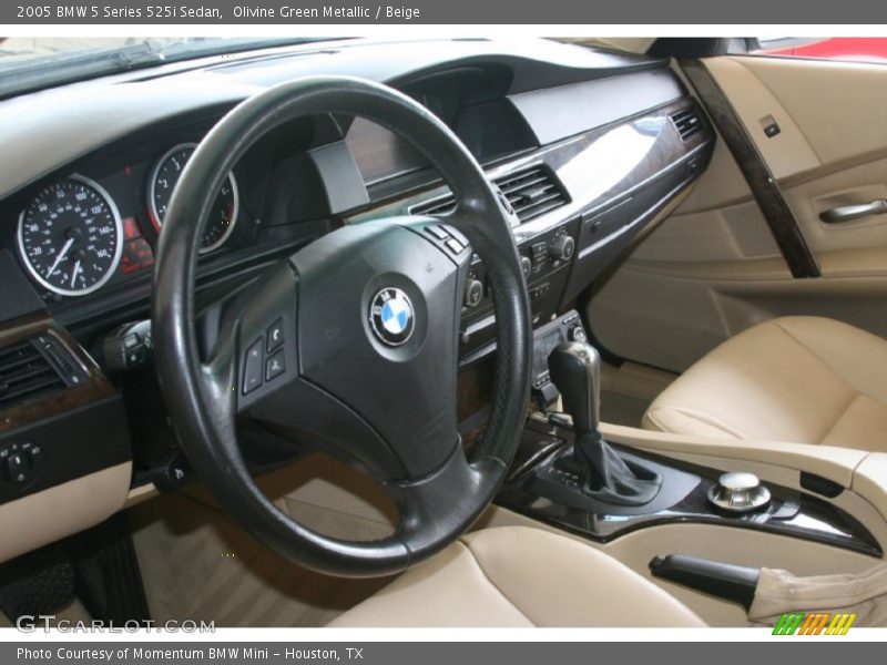 Olivine Green Metallic / Beige 2005 BMW 5 Series 525i Sedan