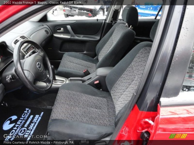Classic Red / Off Black 2002 Mazda Protege 5 Wagon