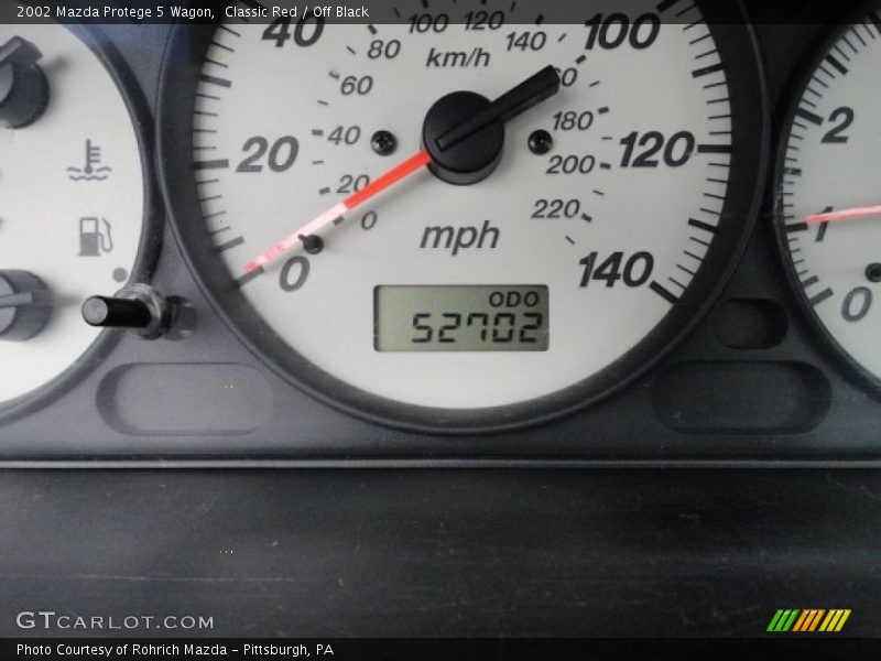 Classic Red / Off Black 2002 Mazda Protege 5 Wagon