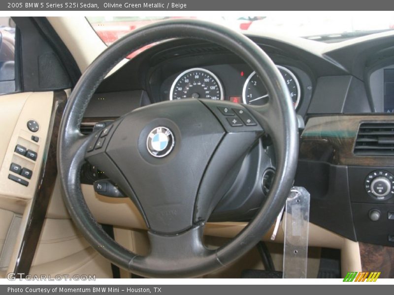 Olivine Green Metallic / Beige 2005 BMW 5 Series 525i Sedan