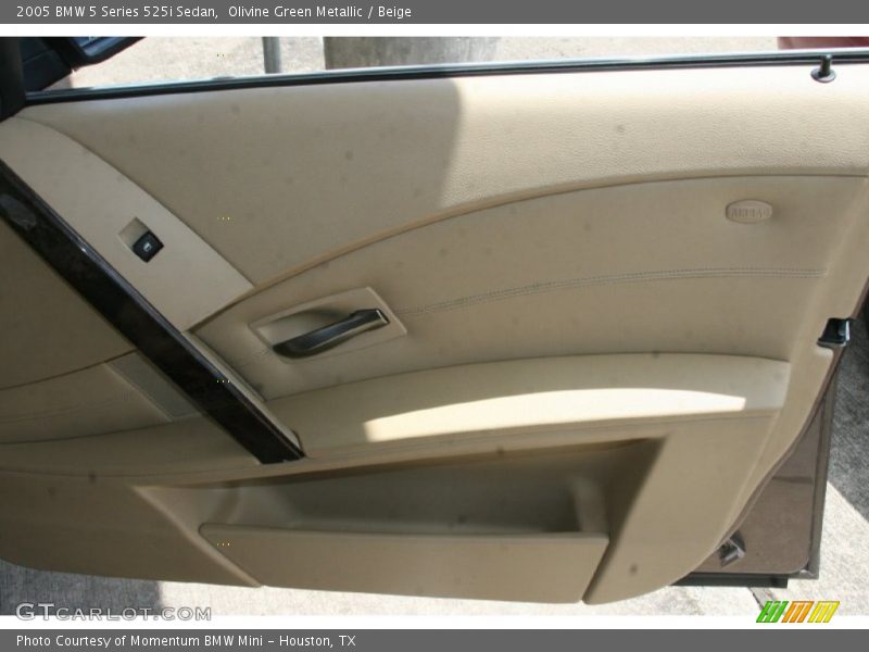 Olivine Green Metallic / Beige 2005 BMW 5 Series 525i Sedan
