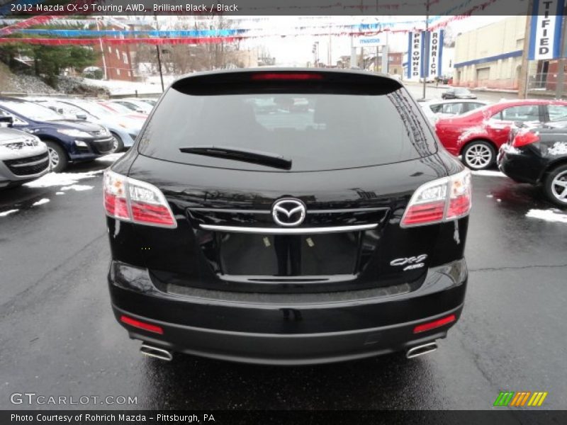 Brilliant Black / Black 2012 Mazda CX-9 Touring AWD