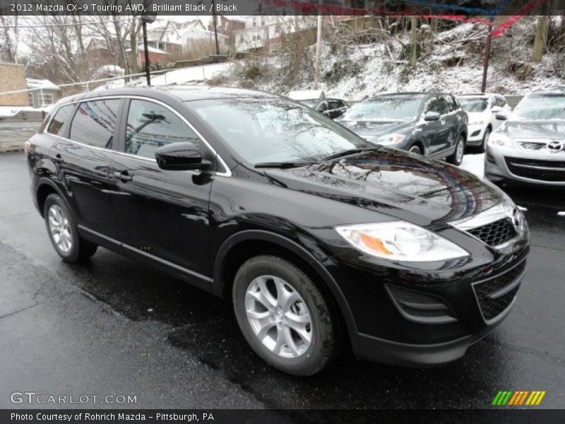 Brilliant Black / Black 2012 Mazda CX-9 Touring AWD
