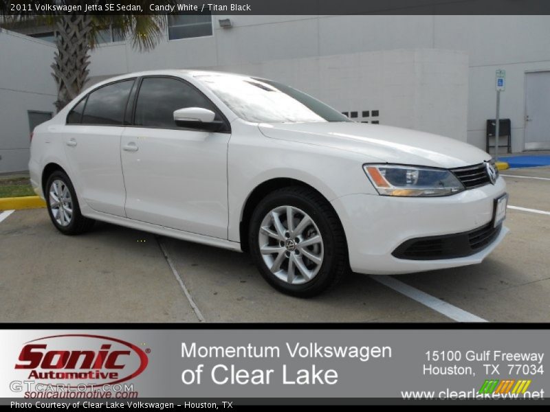 Candy White / Titan Black 2011 Volkswagen Jetta SE Sedan