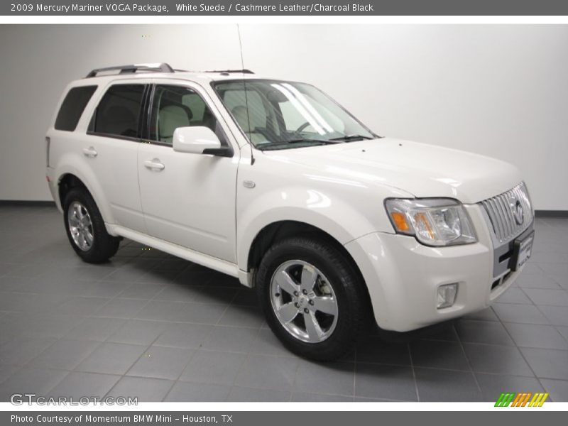 White Suede / Cashmere Leather/Charcoal Black 2009 Mercury Mariner VOGA Package