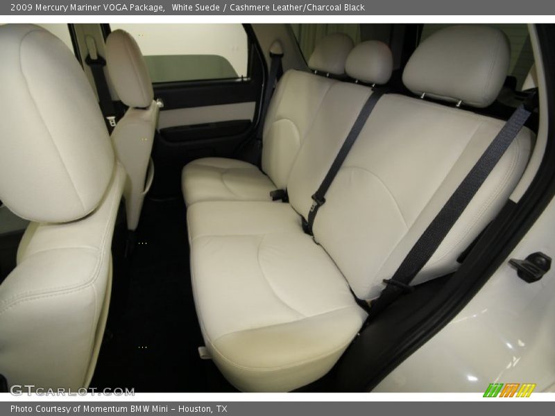 White Suede / Cashmere Leather/Charcoal Black 2009 Mercury Mariner VOGA Package