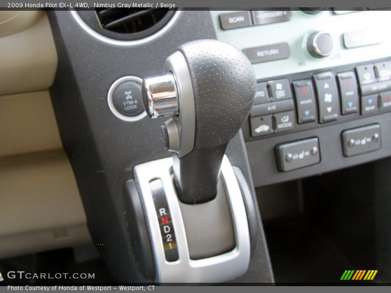 Nimbus Gray Metallic / Beige 2009 Honda Pilot EX-L 4WD