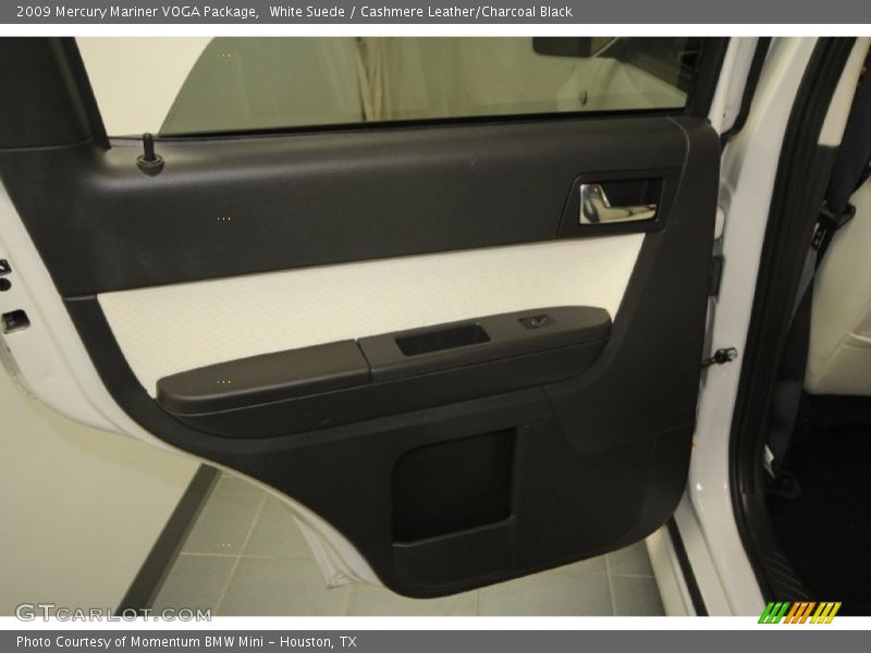 White Suede / Cashmere Leather/Charcoal Black 2009 Mercury Mariner VOGA Package