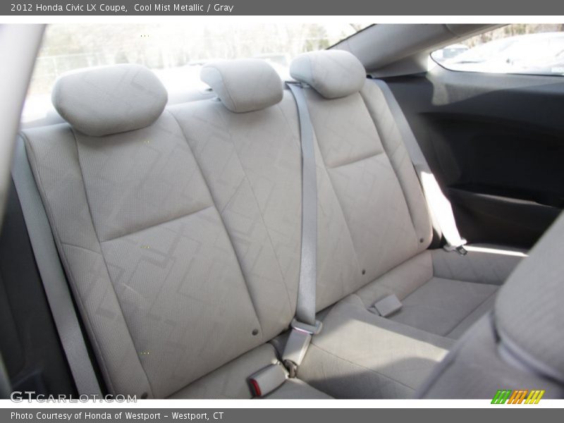 Cool Mist Metallic / Gray 2012 Honda Civic LX Coupe